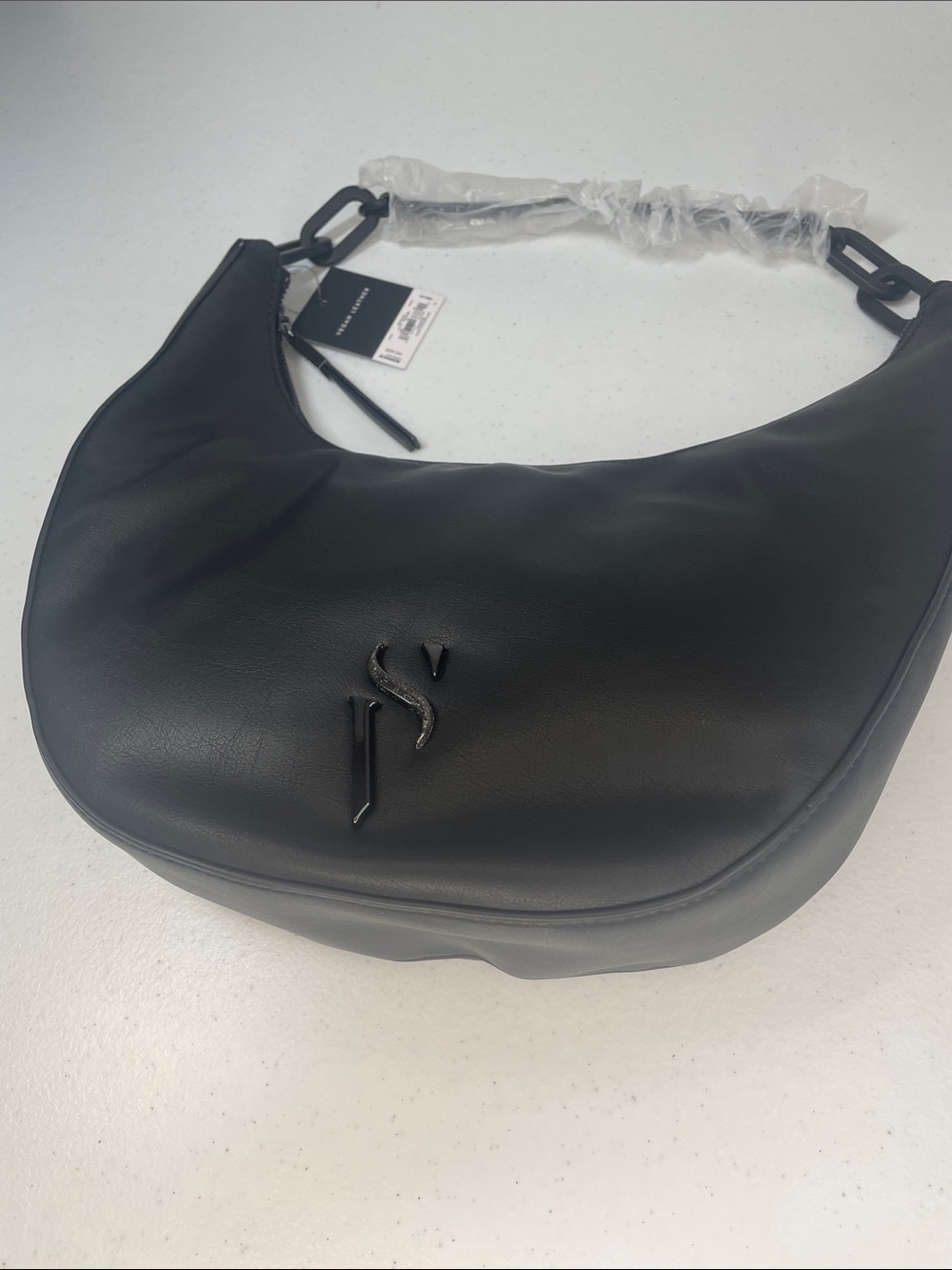 Simply Vera Vera Wang Black Crescent Shoulder Bag